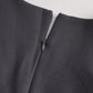 Sophisticated Sleeveless Peplum Jumpsuit In Charcoal Gray