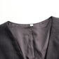 Pearl Button Vest And Maxi Skirt Two-Piece Set
