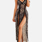 Sexy Mesh V Neck Side Split Nightdress