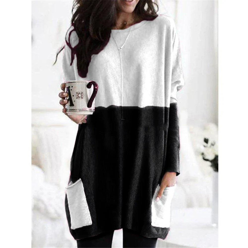 Women's Lightweight Long Sleeve Tunic Top (Buy 3 Free Shipping)