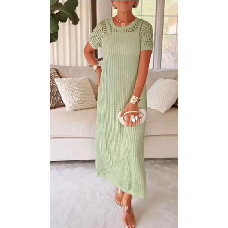 Cut-Out Long Maxi Dress + Free Inner Dress
