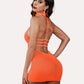 Lace Chemise Halter Dress