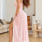 Sexy Mesh V Neck Side Split Nightdress