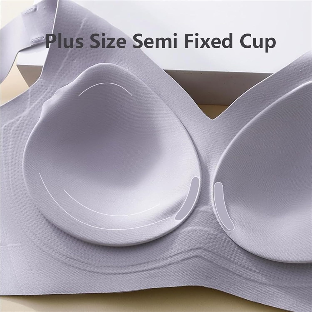 Lismali Big Size Daily Seamless Ultra Comfort Wireless Lace Bra
