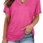 Limited time sale🔥Women's Short Sleeve V Neck Dolman Tops with Side Shirring
