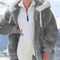 Women's Plus Size Hoodie Coat Long Sleeve