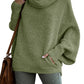 2024 Fall sale!!Women's Cowl Neck Batwing Sleeve Pullover Sweater with Pockets(50% OFF)