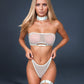 4 Piece Sheer Mesh Bra and Thong Set
