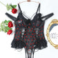 Plus Size Sheer Lace Bodysuits