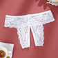 Plus Size Open Crotch Lace Panties