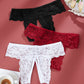 Plus Size Open Crotch Lace Panties