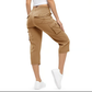 Women's Lightweight Hiking Capris: Quick-Dry, 6 Pockets, Loose Fit