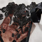 Sexy Flower Embroidered Mesh Lace Gathered Bra Set