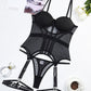 Mesh Breathable Sexy Underwire Gathered Sexy Lingerie Set