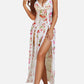 Sexy Mesh V Neck Side Split Nightdress