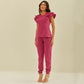 Women's Two Pockets Scrub Pants with Leg Elastics