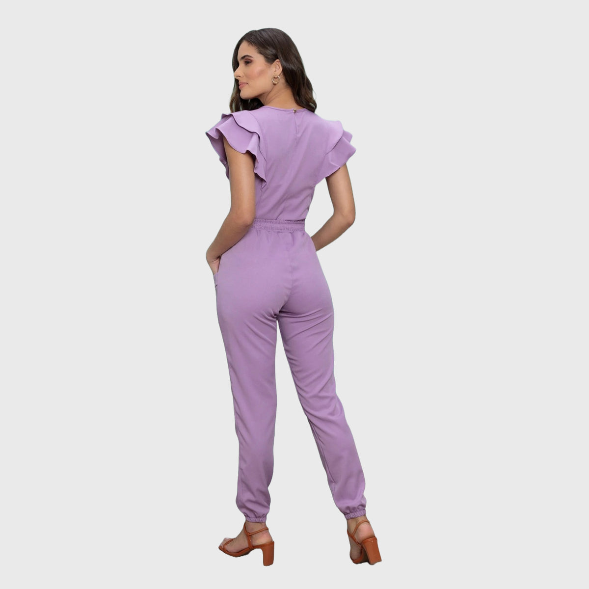 Women's Two Pockets Scrub Pants with Leg Elastics