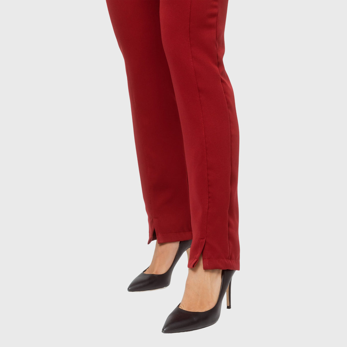 Women's Modern Elastic Waistband Hem Slit Scrub Pants™