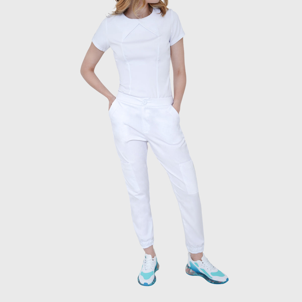 Women's Crew Neck Bow Scrub Top™