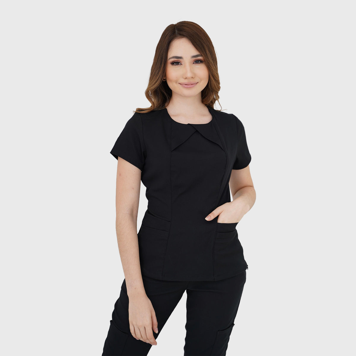 Women's Crew Neck Bow Scrub Top™