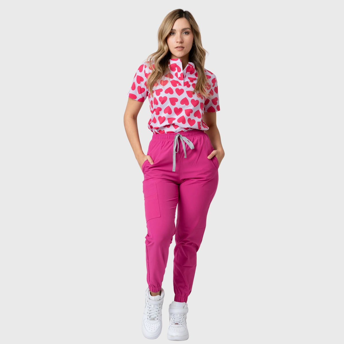 Women's Sweethearts Printed Scrub Set NST22
