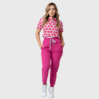 Women's Sweethearts Printed Scrub Set NST22