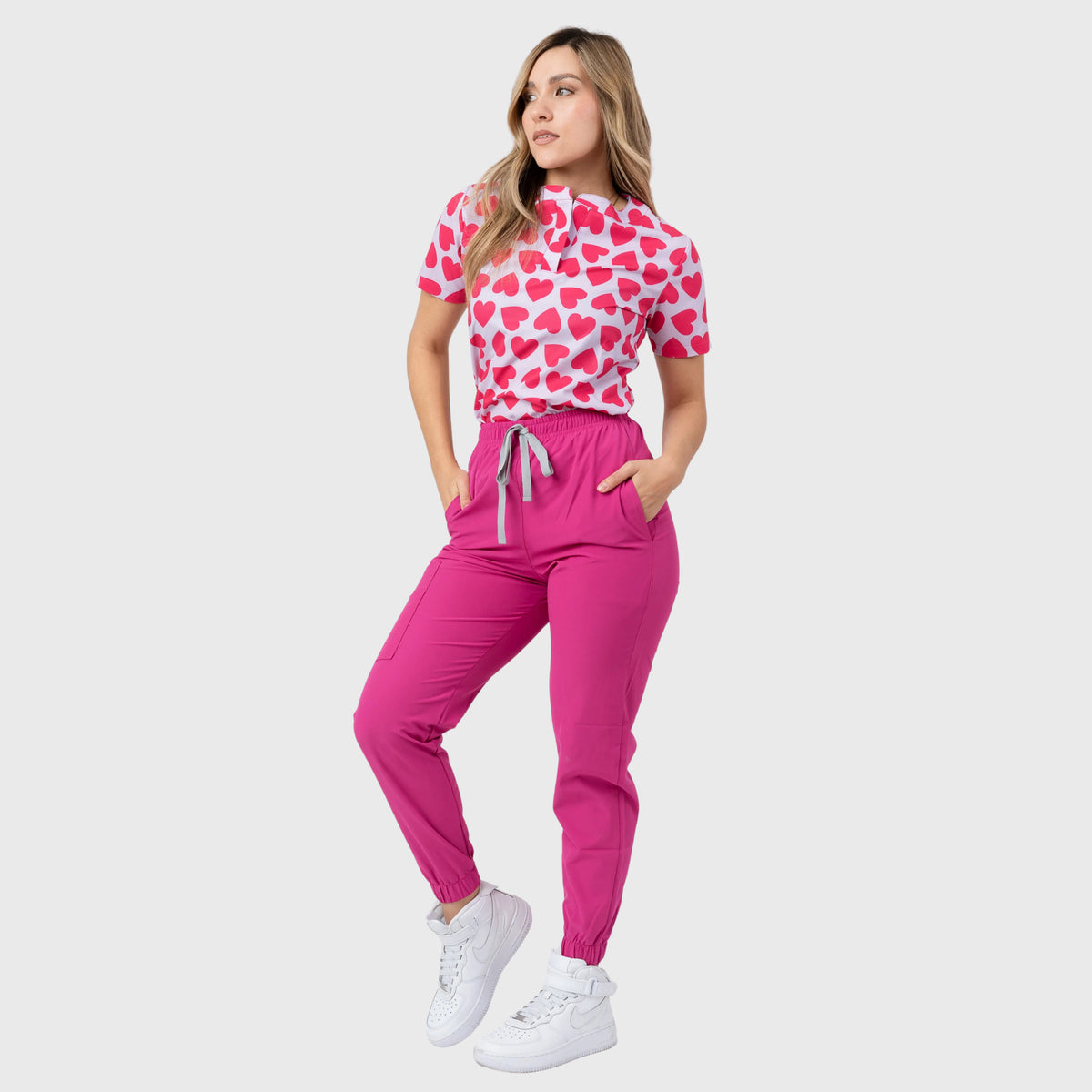 Women's Sweethearts Printed Scrub Set NST22