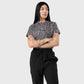 Women's Black Leopard Printed Scrub Set NST23