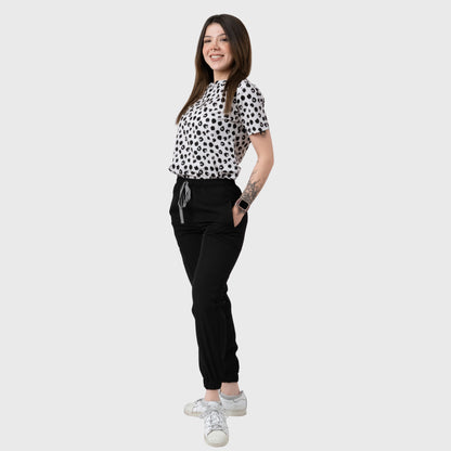 Women's Cow Printed Scrub Set NST24