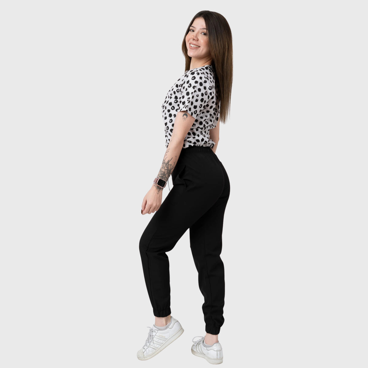 Women's Cow Printed Scrub Set NST24