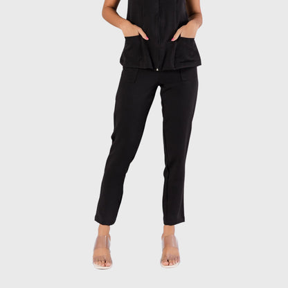 Women's Fashion Straight Leg Slim Fit Scrub Pants