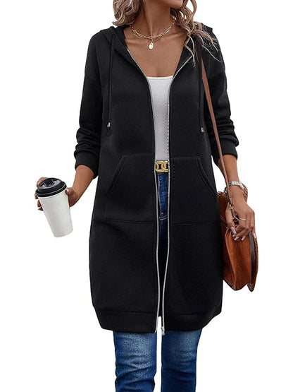 Women Casual Zip up Fleece Hoodies(BUY 2 FREE SHIPPING)
