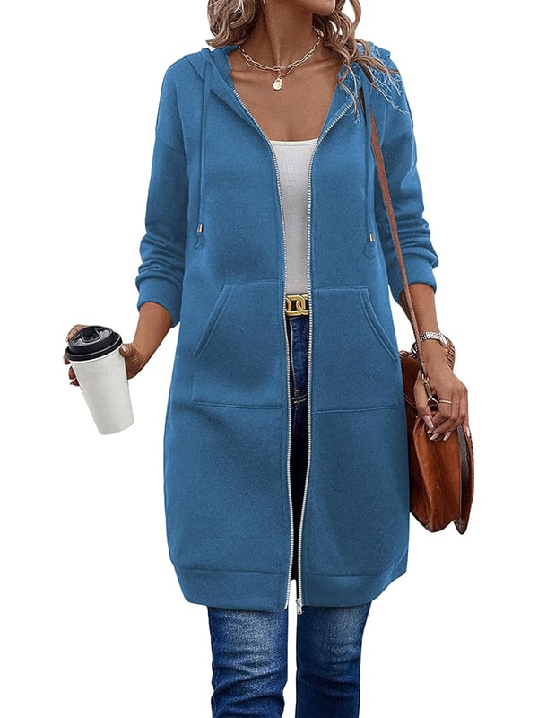 Women Casual Zip up Fleece Hoodies(BUY 2 FREE SHIPPING)
