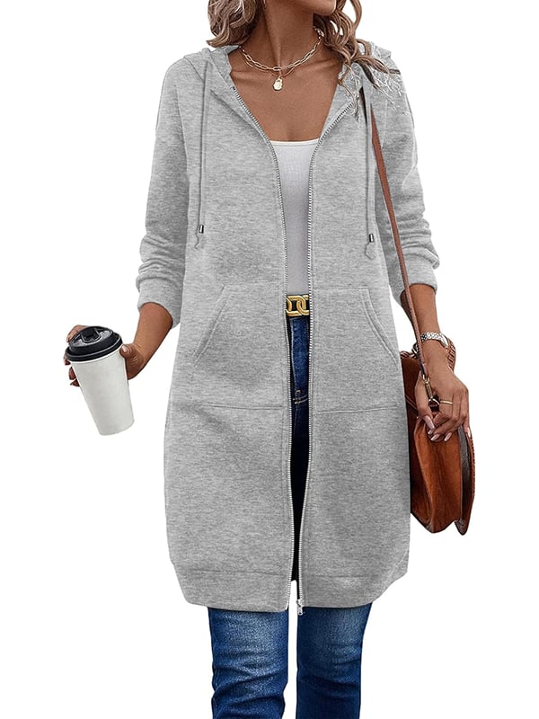 Women Casual Zip up Fleece Hoodies(BUY 2 FREE SHIPPING)