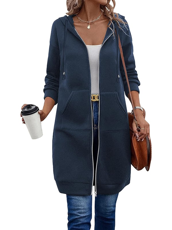 Women Casual Zip up Fleece Hoodies(BUY 2 FREE SHIPPING)