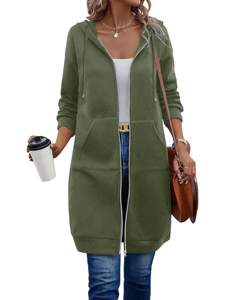 Women Casual Zip up Fleece Hoodies(BUY 2 FREE SHIPPING)