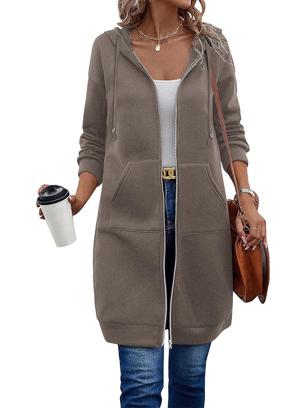 Women Casual Zip up Fleece Hoodies(BUY 2 FREE SHIPPING)