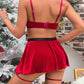 Christmas Velvet Heart Decoration Sexy Suit