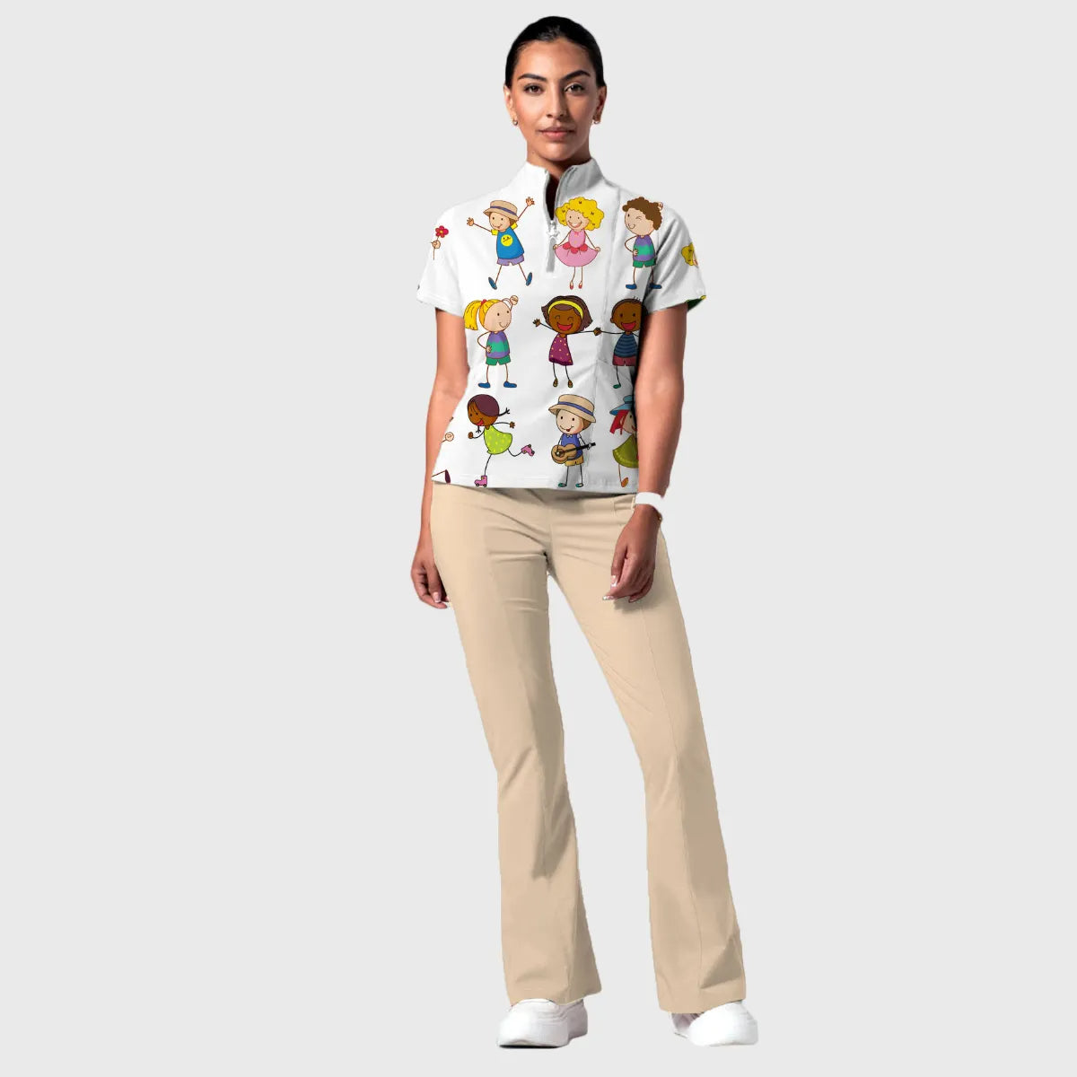 Women's Printed Scrub Set YHSC1
