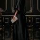 Black Luxe Satin Maxi Dress