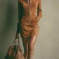 Brown Faux Suede Stand Collar Zipper Mini Dress