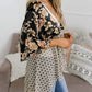 ✨Women's Floral Kimono Ruffle Sleeve Tie Cardigans Flowy Boho Loose Cover Ups