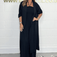 Women’s Halter Neck Wide Leg Lounge Set with Long Cardigan