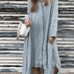 Women's Loose Casual Long Sleeve Shirt Dress