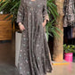 Women's Casual V-Neck Long Sleeve Floral Print Dress