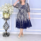 Women's Summer Irregular Striped Chiffon Dress