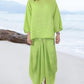 Women'S Casual Round Neck Solid Color Loose Skirt Two-Piece Set