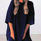 2025 Summer Casual Oversized Shirts Shorts Matching Women's Two Piece Lounge Set