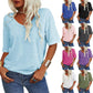 ✨Women's Solid Color V-Neck T-shirt [On Sale & Quick Ship!]