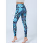 Leaves Print Pants Sports Fitness Yoga High Waist Leggings Women's Yoga Pants